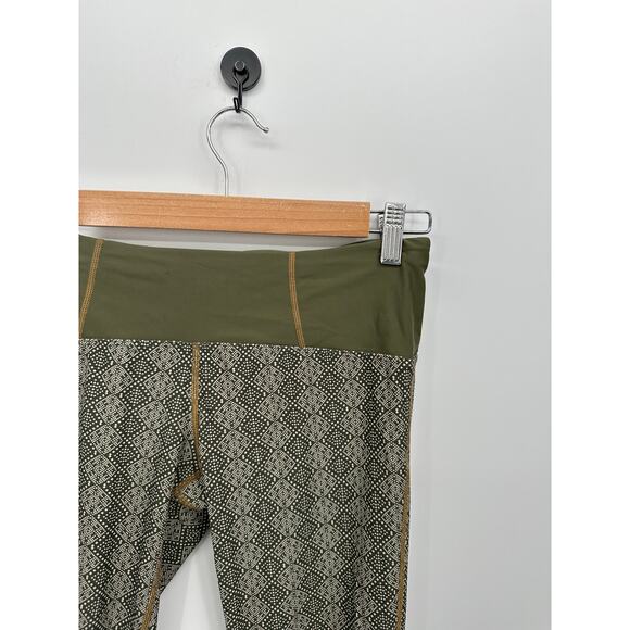 Prana Womens Green Capri Leggings Size S Workout Gym Training Low Rise - Picture 5 of 8